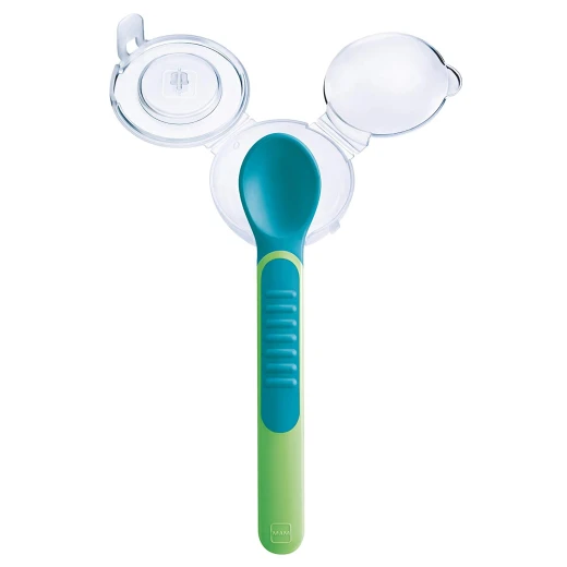 MAM Heat Sensitive Feeding Spoons and Cover - أخضر - ام اند ام - Image 6