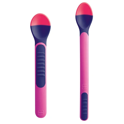 MAM Heat Sensitive Feeding Spoons and Cover - أخضر - ام اند ام - Image 2