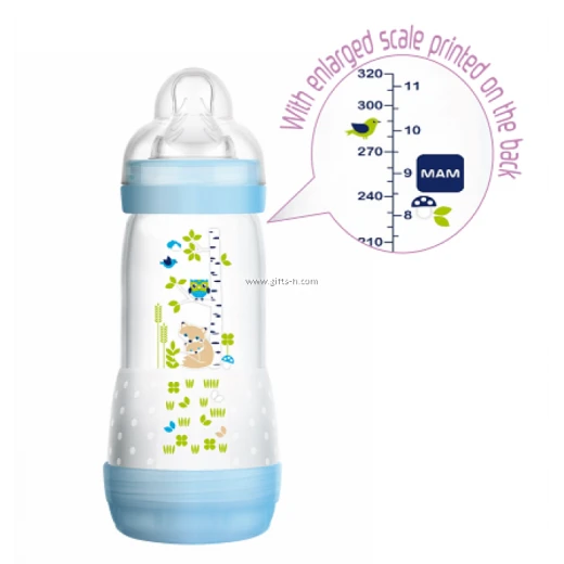 MAM Easy Start Self Sterilising Anti-Colic Bottle, Medium Flow (Designs May Vary) - 260 ml - أزرق - ام اند ام - Image 15