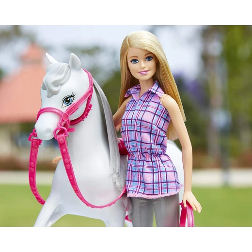Barbie Doll & Horse with Removable Accessories - باربي - Image 5