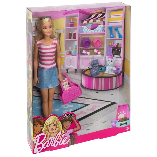 Barbie Doll with Puppy Accessory - باربي - Image 2