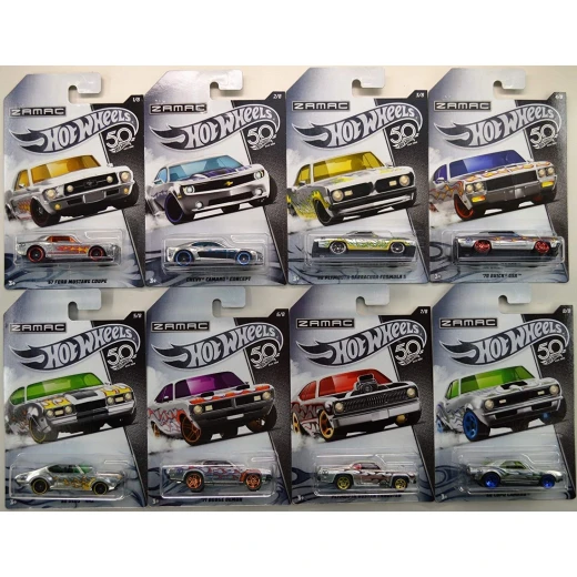 Hot Wheels - 50th Anniversary Zamac Diecast Vehicles - 1 Pack - Assorted Hot Wheels - 50th Anniversary Zamac Diecast Vehicles - 1 Pack - Assorted
