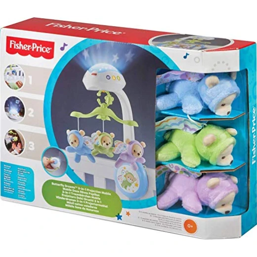 Fisher Price Butterfly Dreams™ 3-in-1 Projection Mobile Fisher Price Butterfly Dreams™ 3-in-1 Projection Mobile