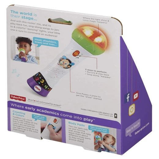 Fisher-Price Laugh and Learn Rock and Record Microphone - فيشر برايس - Image 2