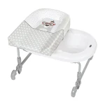 حوض استحمام Brevi Baby Pratico Red Magic مع وحدة تغيير تصميم مدمج وإعداد سهل لحديثي الولادة - بريفي