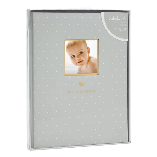 PearHead Baby Book Signature Line, Gray - بيرهيد - Image 2