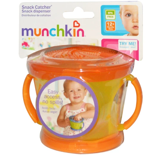 Munchkin Snack Catcher, Orange and Yellow Munchkin Snack Catcher, Orange and Yellow
