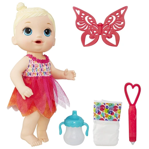 Baby Alive Doll - Face Paint Fairy Blonde Drawing Accessories Toy - بيبي ألايف - Image 13