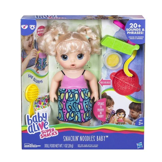 Baby Alive Snackin Noodles Baby Blonde Baby Alive Snackin Noodles Baby Blonde