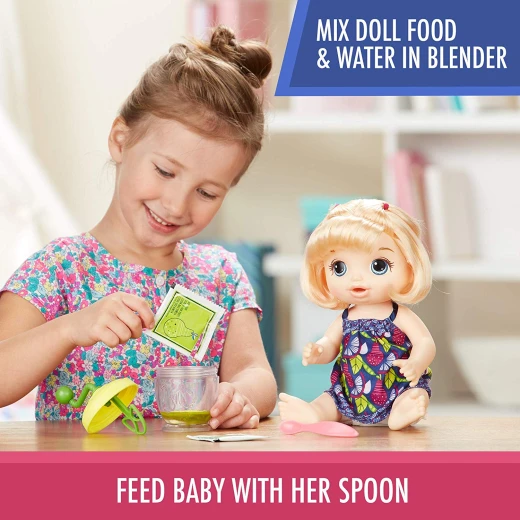 Baby Alive Sweet Spoonfuls Baby Doll Girl-Blonde Hair - بيبي ألايف - Image 5