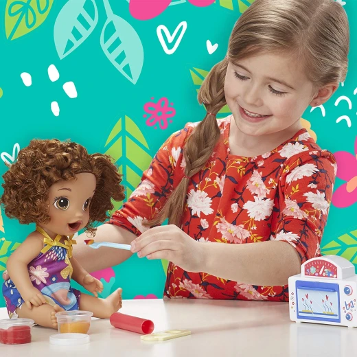 Baby Alive Snackin’ Treats Baby (Brown Curly Hair) - بيبي ألايف - Image 6