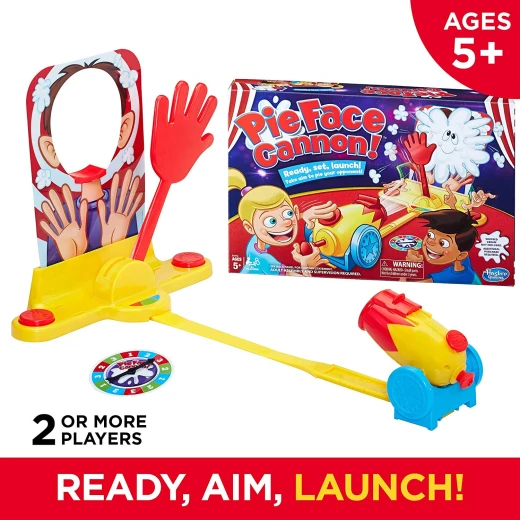 Pie Face Cannon Game Whipped Cream Family Board Game Kids - هاسبرو - Image 3
