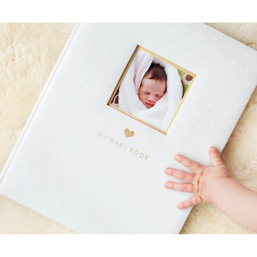 PearHead Baby Book Signature Line, Gray - بيرهيد - Image 4