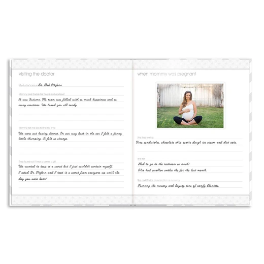 PearHead My Memory Baby Book Chevron, Gray - بيرهيد - Image 12