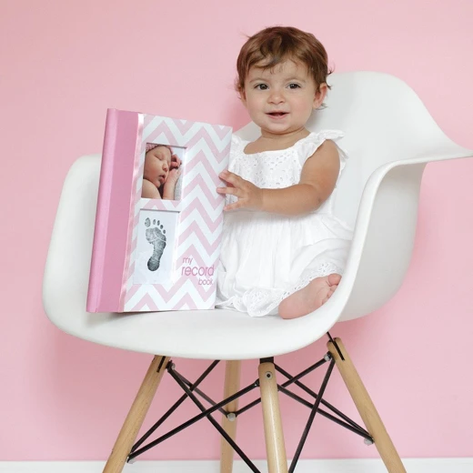 PearHead My Memory Baby Book Chevron, Pink - بيرهيد - Image 12