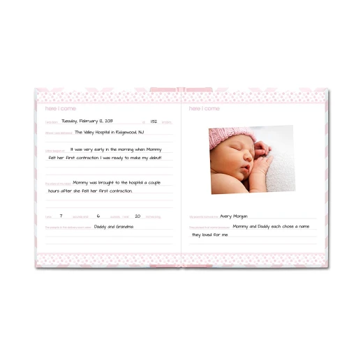 PearHead My Memory Baby Book Chevron, Pink - بيرهيد - Image 11