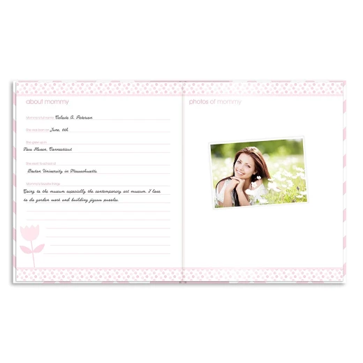 PearHead My Memory Baby Book Chevron, Pink - بيرهيد - Image 9