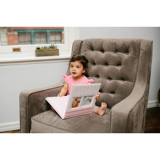 PearHead My Memory Baby Book Chevron, Pink - بيرهيد - Image 16