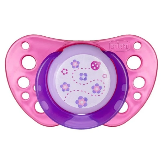Chicco physio air pink silicone pacifier 12m+ 2 rubber pieces - Chicco - Image 4