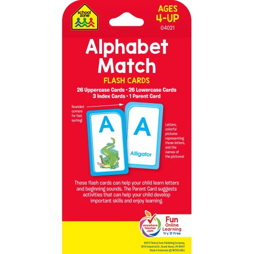 School Zone -Alphabet Match Flash Cards - سكول زون - Image 2