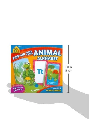 School Zone Animal Alphabet Pop-Up Flash Cards - سكول زون - Image 2