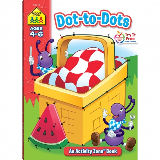 School Zone - Dot-to-Dots Deluxe Edition Activity Zone Workbook School Zone - Dot-to-Dots Deluxe Edition Activity Zone Workbook