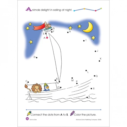 School Zone - Dot-to-Dots Deluxe Edition Activity Zone Workbook - سكول زون - Image 4