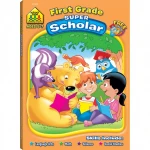 School Zone - First Grade Super Scholar Workbook Ages 5 to 7 - سكول زون