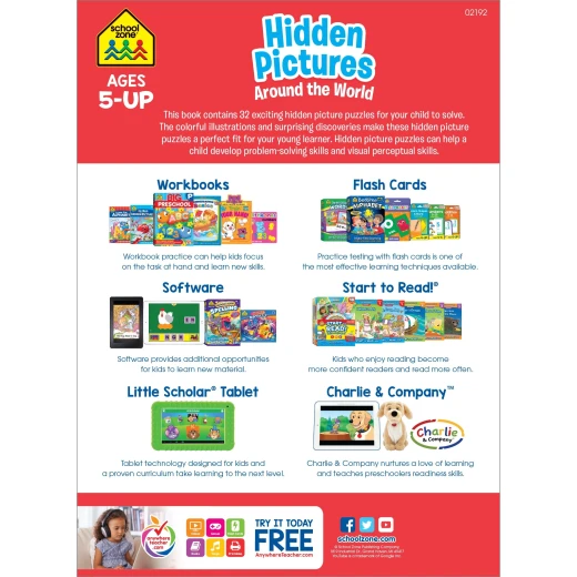 School Zone - Pictures Discovery Activity Zone Ages 5-Up - سكول زون - Image 3