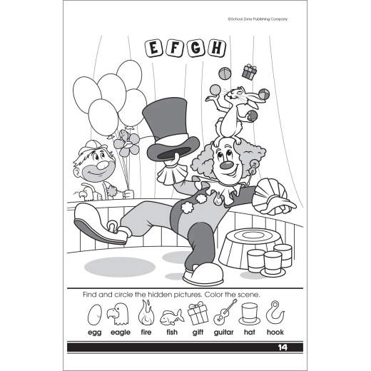 منطقة المدرسة - تعلم الحروف الأبجدية (كتاب صغير مشغول) للأعمار من 4 إلى 6 سنوات - سكول زون - Image 3