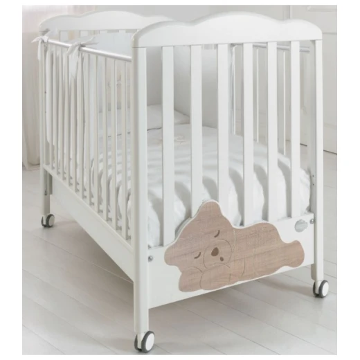 Baby Expert Baby Cot Coccolo - White/Oak Baby Expert Baby Cot Coccolo - White/Oak