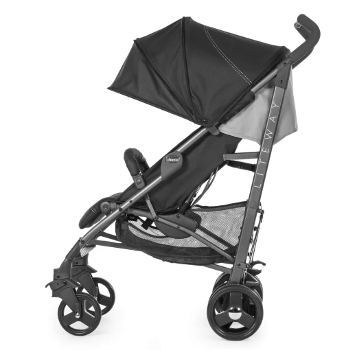 Chicco Pushchair Lite Way Stroller, Jet Black - تشيكو - Image 6