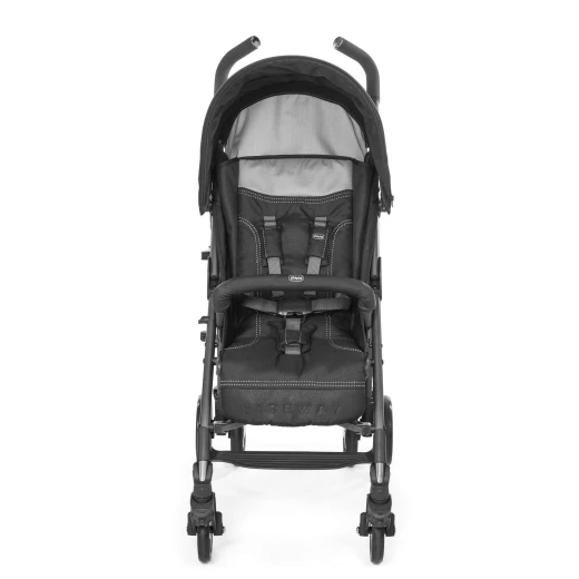 Chicco Pushchair Lite Way Stroller, Jet Black - تشيكو - Image 3