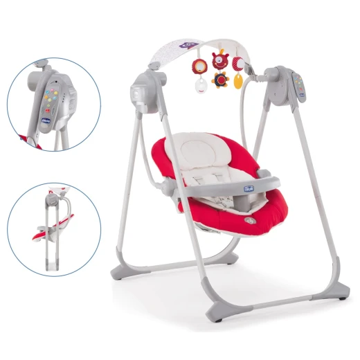 Chicco Baby Swing Polly Swing UP, Paprika - تشيكو - Image 11