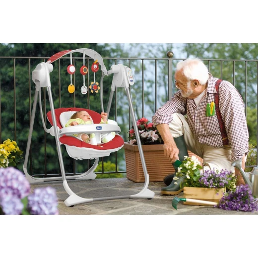 Chicco Baby Swing Polly Swing UP, Paprika - تشيكو - Image 12