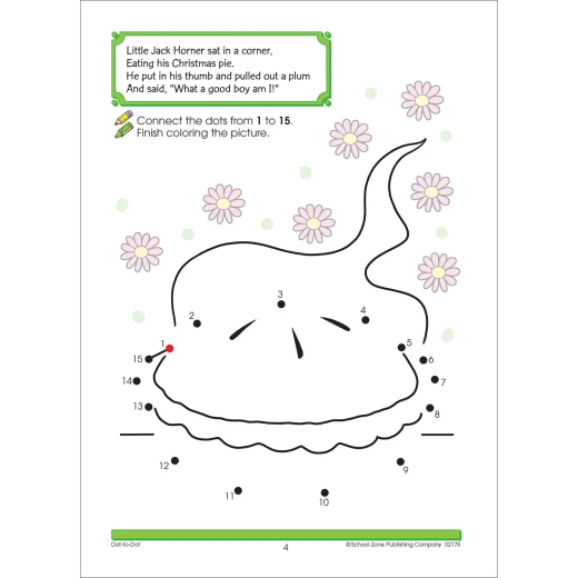 School Zone - Nursery Rhymes - Dot-to-Dots & Hidden Pictures Workbook - سكول زون - Image 5