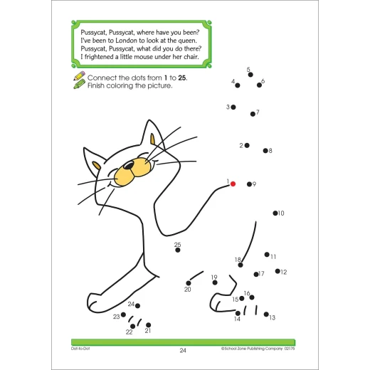 School Zone - Nursery Rhymes - Dot-to-Dots & Hidden Pictures Workbook - سكول زون - Image 3