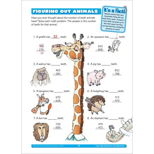 School Zone -Third Grade Scholar Workbook Ages 7 and Up - سكول زون - Image 3