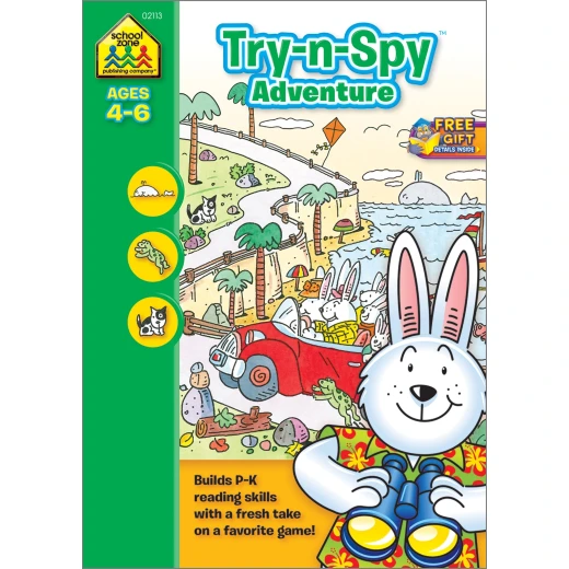 School Zone - Try-n-Spy Adventure Ages 4-6 School Zone - Try-n-Spy Adventure Ages 4-6