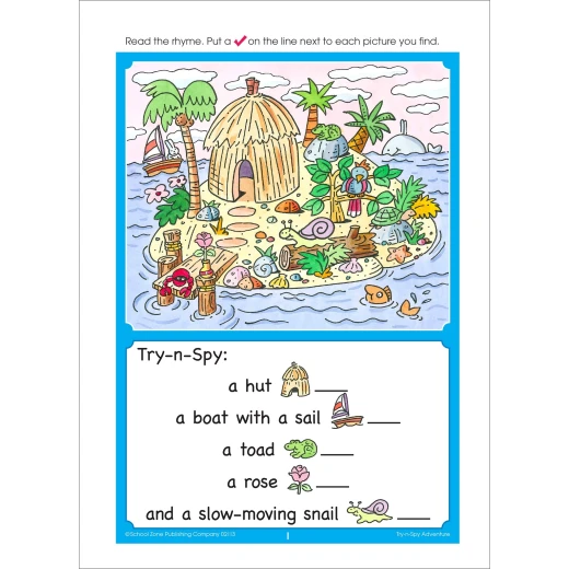 School Zone - Try-n-Spy Adventure Ages 4-6 - سكول زون - Image 3