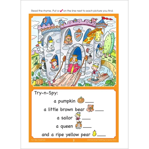 School Zone - Try-n-Spy Adventure Ages 4-6 - سكول زون - Image 4