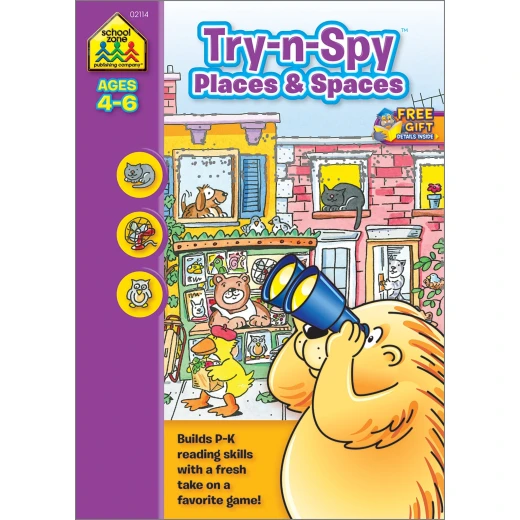 School Zone - Try n Spy Places and Spaces ages 4-6 School Zone - Try n Spy Places and Spaces ages 4-6