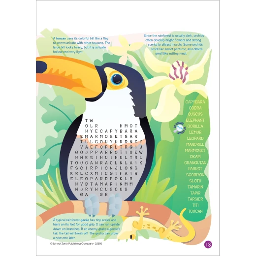 School Zone - Workbooks-Word Searches Ages 8 and Up - سكول زون - Image 3