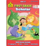 كراسة عمل Scholar Deluxe Edition للصف الأول من School Zone لتطوير مهارات الاستعداد للصف الأول 64 صفحة - سكول زون