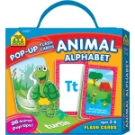 School Zone Animal Alphabet Pop-Up Flash Cards - سكول زون