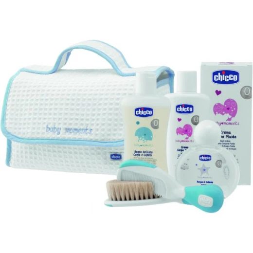 Chicco Baby Moment Blue Beauty Case With Handle - تشيكو - Image 2
