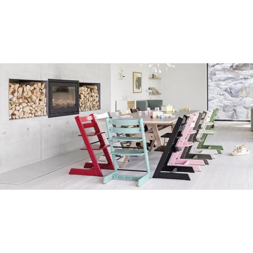 Stokke Classic Tripp Trapp Woodeen Highchair, Aqua - ستوكي - Image 4