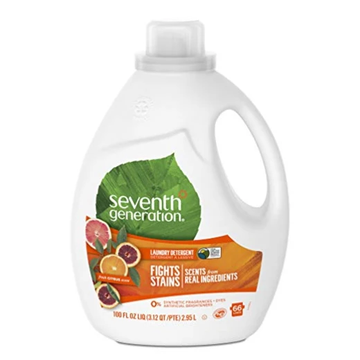 Seventh Generation Liquid Laundry Detergent, Fresh Citrus Scent 2.95L Seventh Generation Liquid Laundry Detergent, Fresh Citrus Scent 2.95L