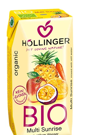 Hollinger Organic multi sunrise Juice 200ml Hollinger Organic multi sunrise Juice 200ml