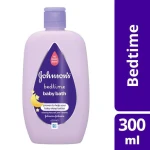 غسول جونسون بيبي تايم للاستحمام 300 مل: غسول لطيف ومهدئ للأطفال مع NaturalCalm لنوم هادئ - جونسون بيبي